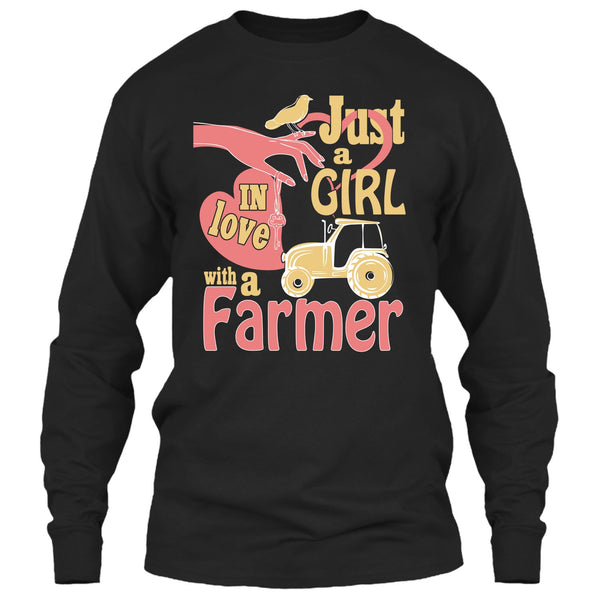 Just A Girl T Shirt, In Love With A Farmer T Shirt