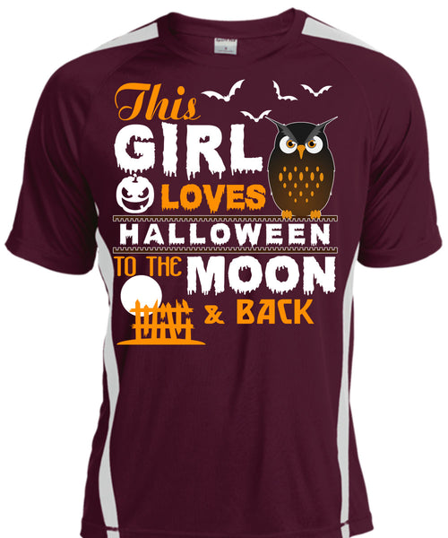 This Girl Loves Halloween To The Moon And Back T Shirt, I Love You Pumpkin T Shirt, Cool Shirt