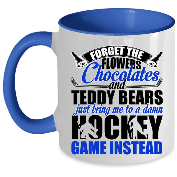 Funny Hockey Coffee Mug, Just Bring Me To A Damn Hockey Accent Mug