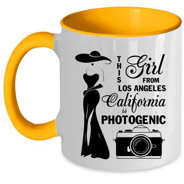 California Is Photogenic Coffee Mug, This Girl From Los Angeles Accent Mug