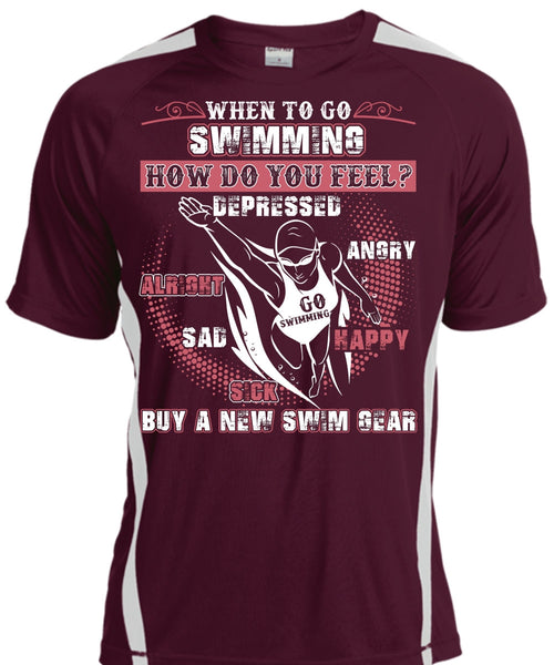 When To Go Swimming T Shirt, New Swim Gear T Shirt, Cool Shirt