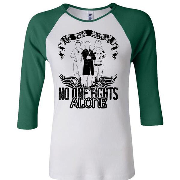 In This Family No One Fights Alone T Shirt, I Love Police T Shirt, Awesome T-Shirts