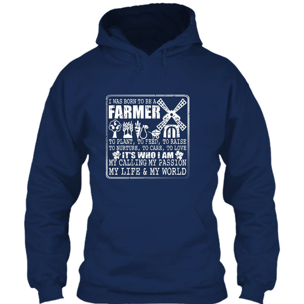 Born To Be A Farmer T Shirt, My Life And My World T Shirt