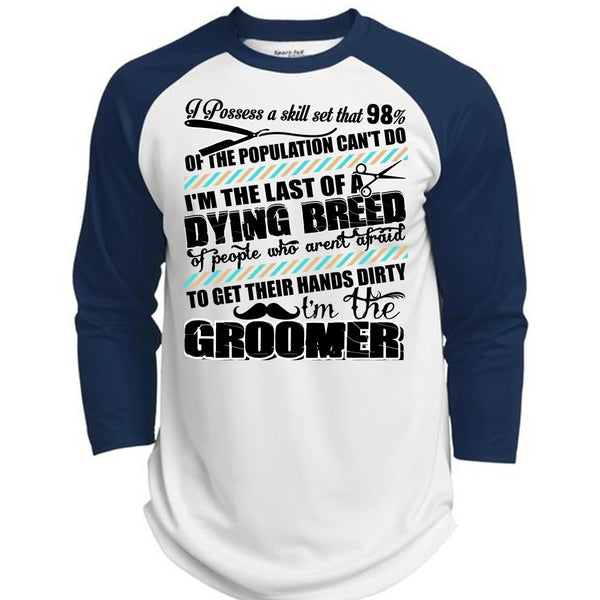I'm The Groomer T Shirt, I Love Dog T Shirt, Awesome T-Shirts  (Polyester Game Baseball Jersey)