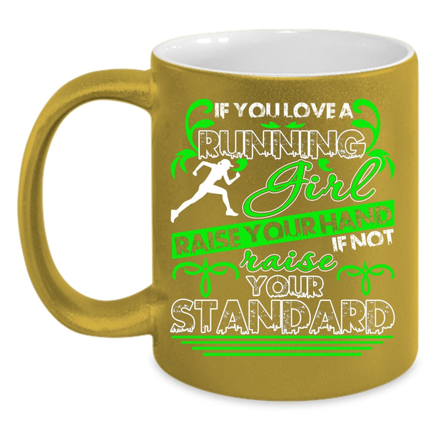You Love A Running Girl Coffee Mug, Cute Gift For Running Girls Coffee Cup