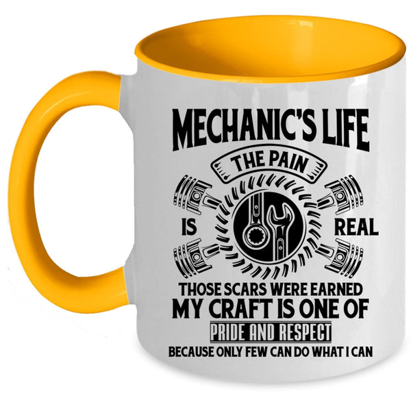Awesome Mechanics Coffee Mug, Mechanic's Life Accent Mug