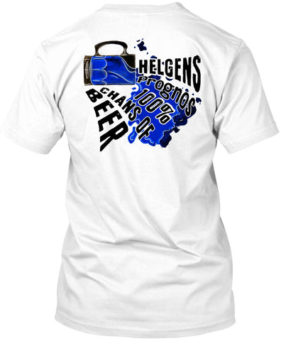 A black t-shirt with the shopify logo