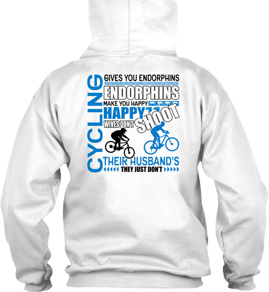 Cycling Gives You Endorphins T Shirt, I Love Biking T Shirt