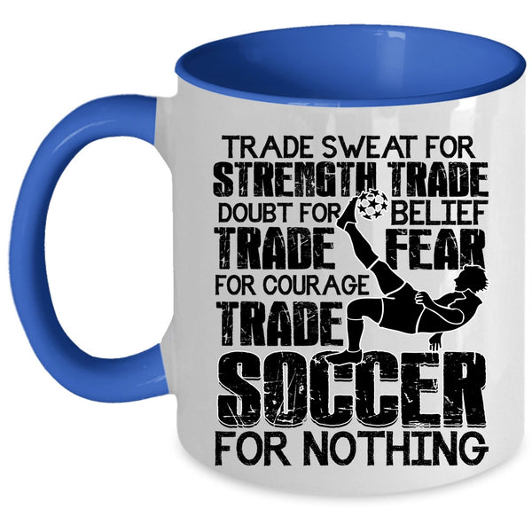 Funny Soccer Player Coffee Mug, Cool Soccer Accent Mug