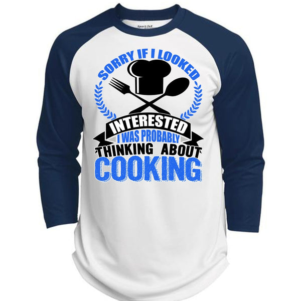 Thinking About Cooking T Shirt, I Love Chef T Shirt, Awesome T-Shirts  (Polyester Game Baseball Jersey)