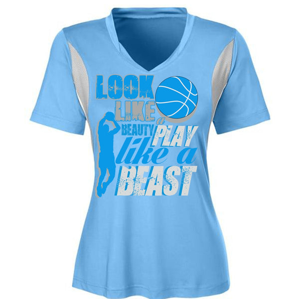 Look Like A Beauty Play Like A Beast T Shirt, Being A Basketball Mom T Shirt