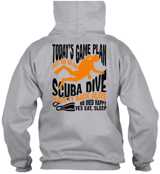 Today's Game Plan T Shirt, I Love Diving T Shirt