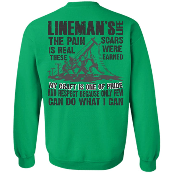 I Love Lineman T Shirt, Lineman's Life Sweatshirt