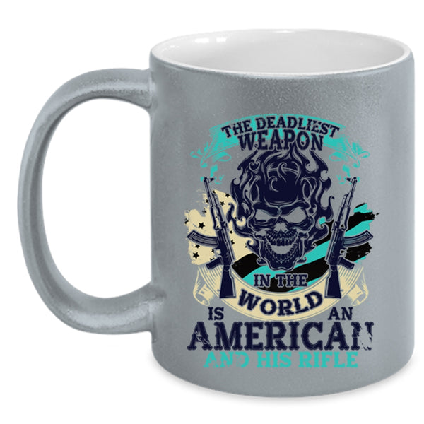 Cool American Flag Coffee Mug, Awesome American Accent Mug