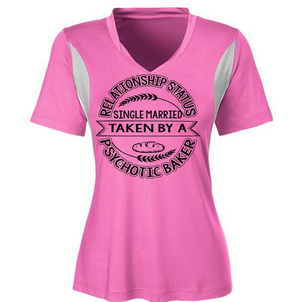 Married Taken By A Psychotic Baker T Shirt, I Love Baking T Shirt, Awesome T-Shirts