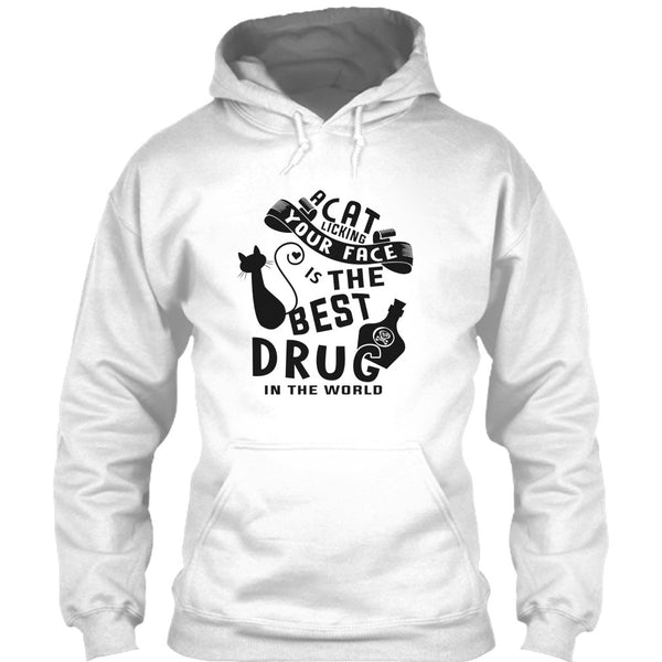 A Cat Licking Your Face Is The Drug In The World T Shirt, Cutest Cat T Shirt