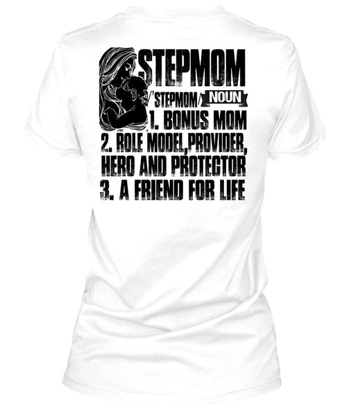 Step Mom T Shirt, I Love Mom T Shirt