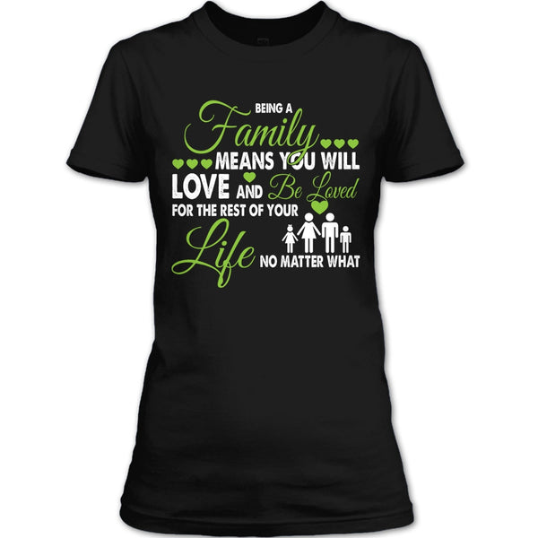 A black t-shirt with the shopify logo