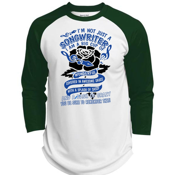 I'm Not Just A Songwriter T Shirt, I Love Writing T Shirt, Awesome T-Shirts  (Polyester Game Baseball Jersey)