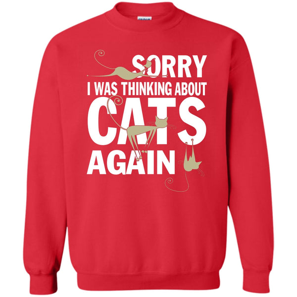 Coolest Cat Lover T Shirt, Think About Cats Sweatshirt