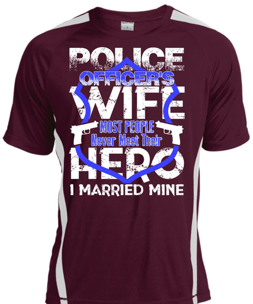 Police Officer's Wife T Shirt, I Married Mine T Shirt, Cool Shirt