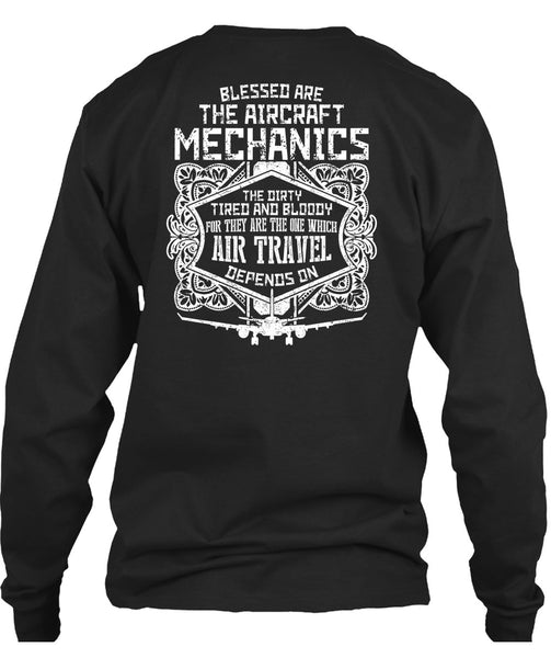 Blessed Are The Aircraft Mechanics T Shirt, Air Travel T Shirt