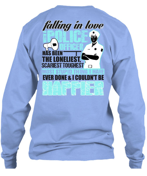 Falling In Love With A Police Officer T Shirt, I Love Police T Shirt
