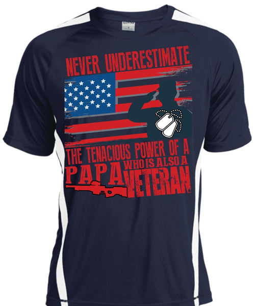 Papa Who Is Also A Veteran T Shirt, Being A Papa T Shirt, Cool Shirt