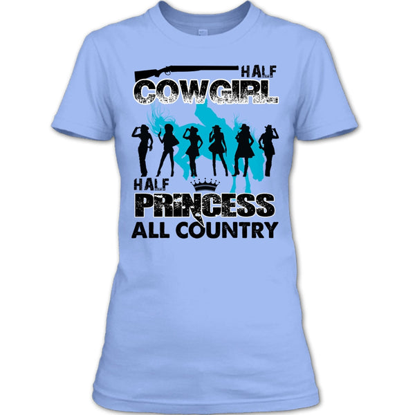 Half Cowgirl T Shirt, All Country T Shirt