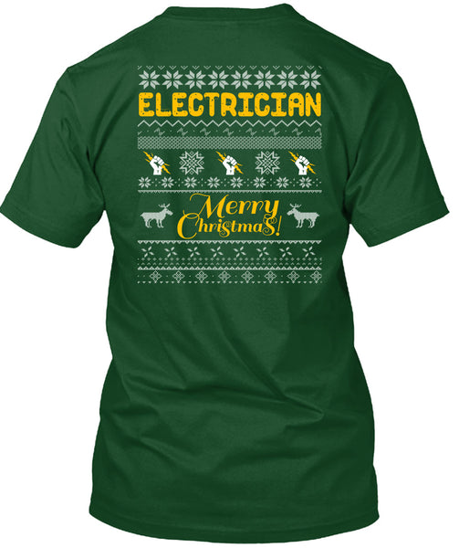 Electrician Merry Christmas T Shirt, This Girl Loves Christmas T Shirt