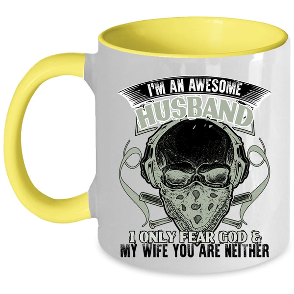 Cool Husband Coffee Mug, I'm An Awesome Husband Accent Mug