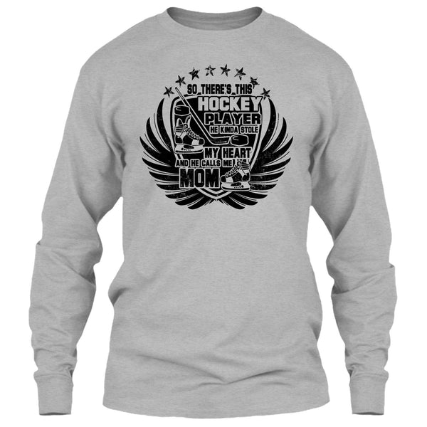 There's This Hockey Player T Shirt, Coolest Hockey Mom T Shirt