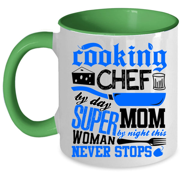Chef By Day Mom By Night Coffee Mug, Cooking Accent Mug