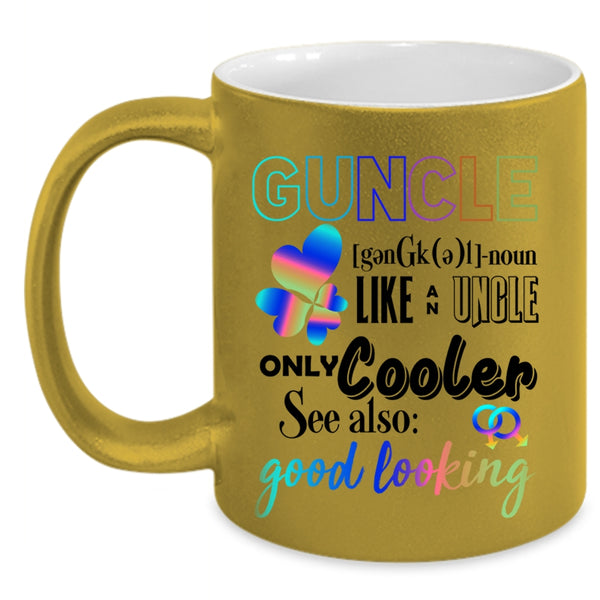 Like An Uncle Only Cooler Coffee Mug, Guncle Accent Mug