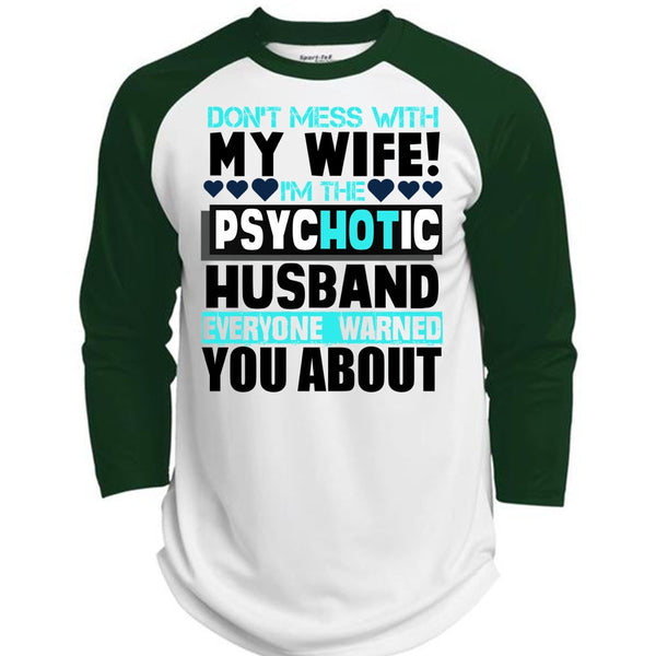 Don't Mess With My Wife T Shirt, I Love Husband T Shirt, Awesome T-Shirts  (Polyester Game Baseball Jersey)