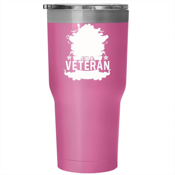 I'm A Veteran And A Mom Tumbler 30 oz Stainless Steel, Gift For Veterans Day Travel Mug