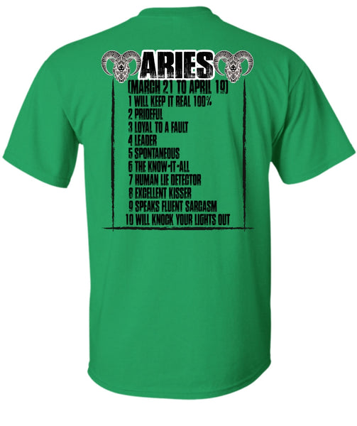 Aries Will Knock Your Lights Out T Shirt, I Love Aries T Shirt