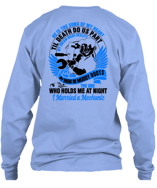 I Married A Mechanic T Shirt, I Love Mechanic T Shirt