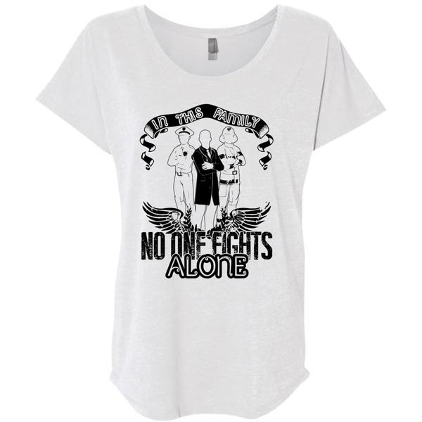 In This Family No One Fights Alone T Shirt, I Love Police T Shirt, Awesome T-Shirts