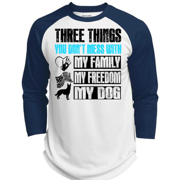 My Family My Freedom My Dog T Shirt, I Love Dog T Shirt, Awesome T-Shirts  (Polyester Game Baseball Jersey)