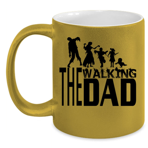 Awesome Gift For Dad Coffee Mug, The Walking Dad Accent Mug
