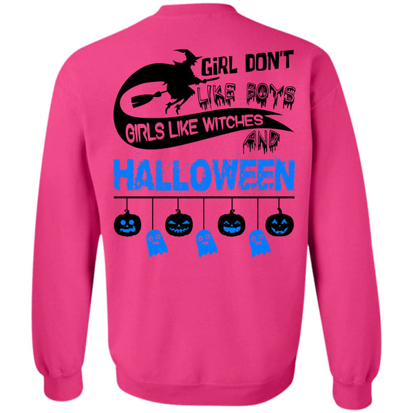 I Love You Pumpkin T Shirt, Girls Like Witches And Halloween Sweatshirt