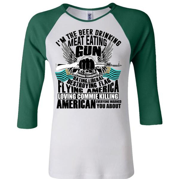 Meat Eating Gun T Shirt, I Love Gun T Shirt, Awesome T-Shirts