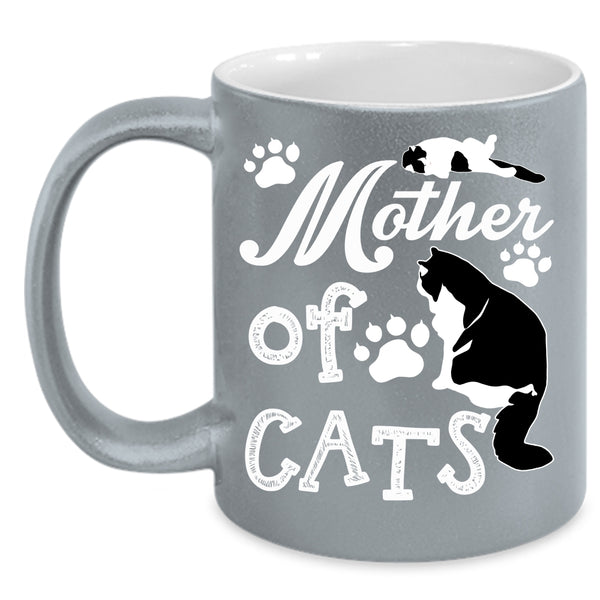 Mother Of Cats Coffee Mug, Gift For Cat Mom Coffee Cup