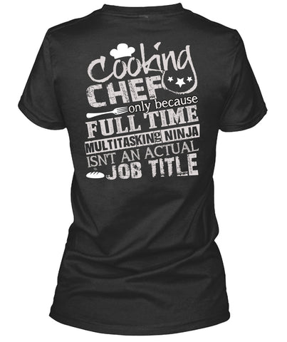A black t-shirt with the shopify logo