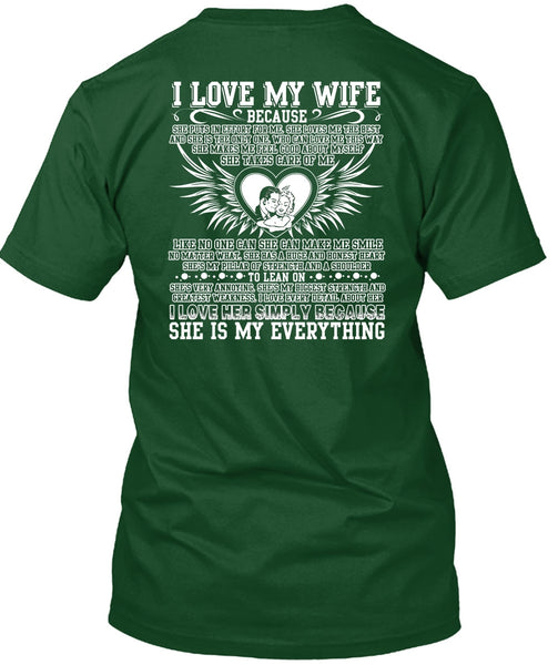 I Love My Wife T Shirt, I Love her Simply T Shirt