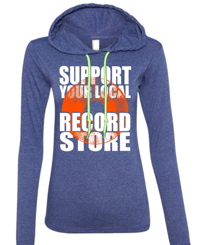 A black t-shirt with the shopify logo