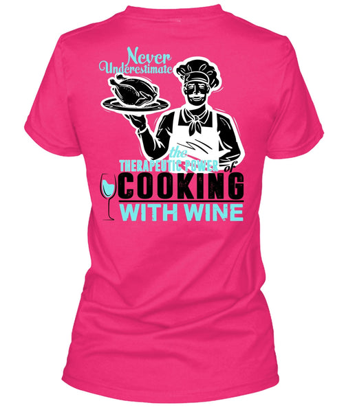 Cooking With Wine T Shirt, I Love Cooking T Shirt