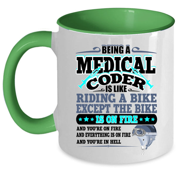 Awesome Medical Coder Coffee Mug, Being A Medical Coder Accent Mug