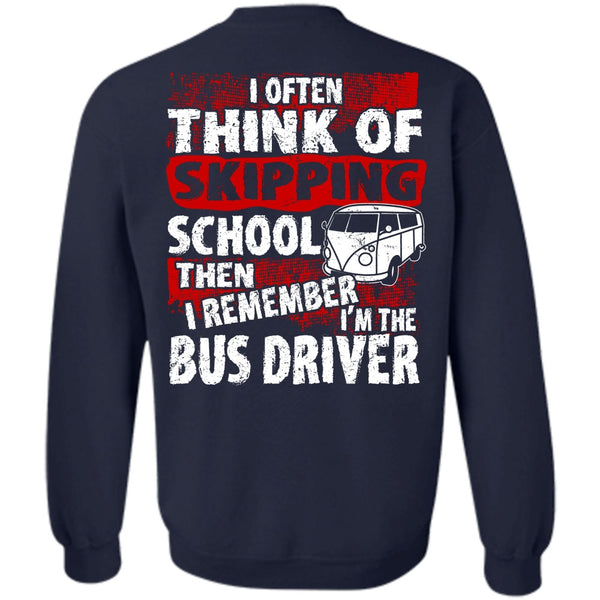 Skipping School T Shirt, I Love Bus Sweatshirt